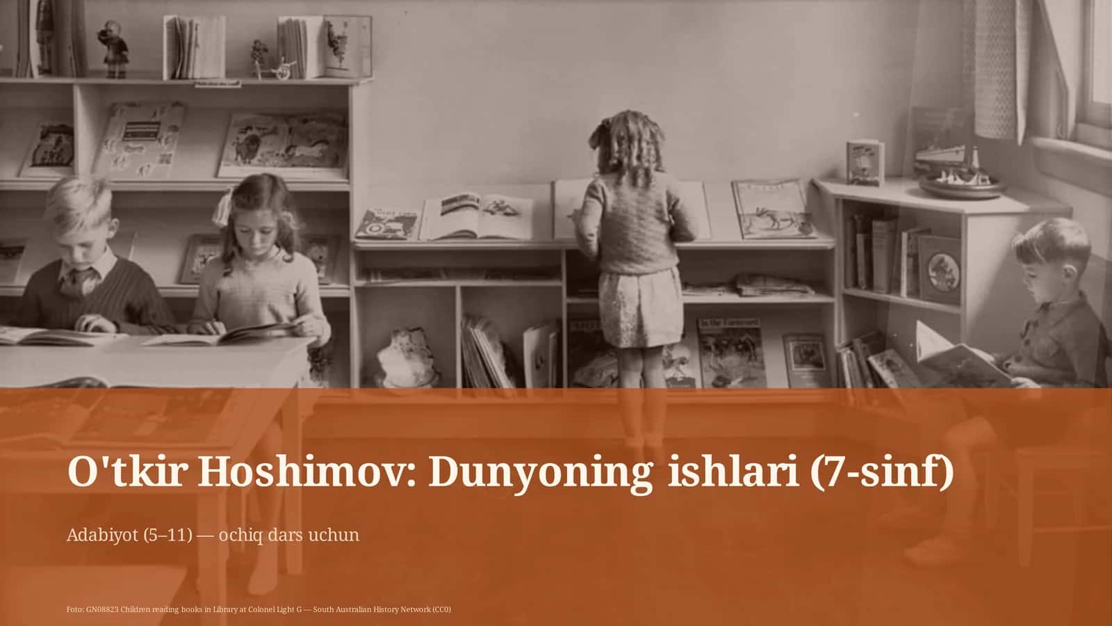 O'tkir Hoshimov: Dunyoning ishlari (7-sinf) 1