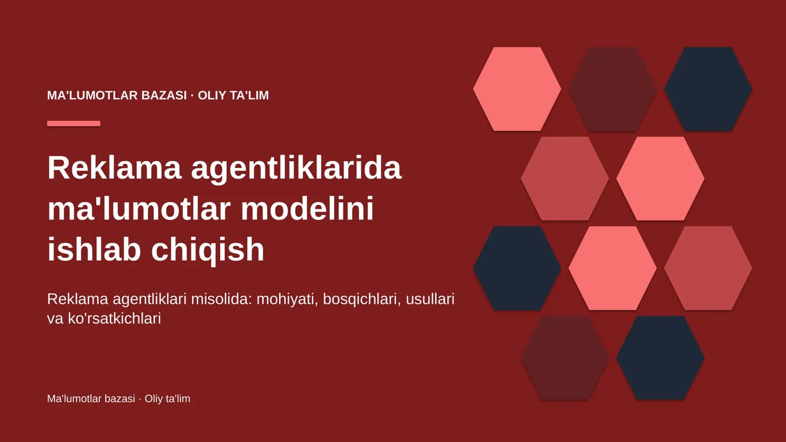reklama agentliklarida ma'lumotlar modelini ishlab chiqish 6594 1