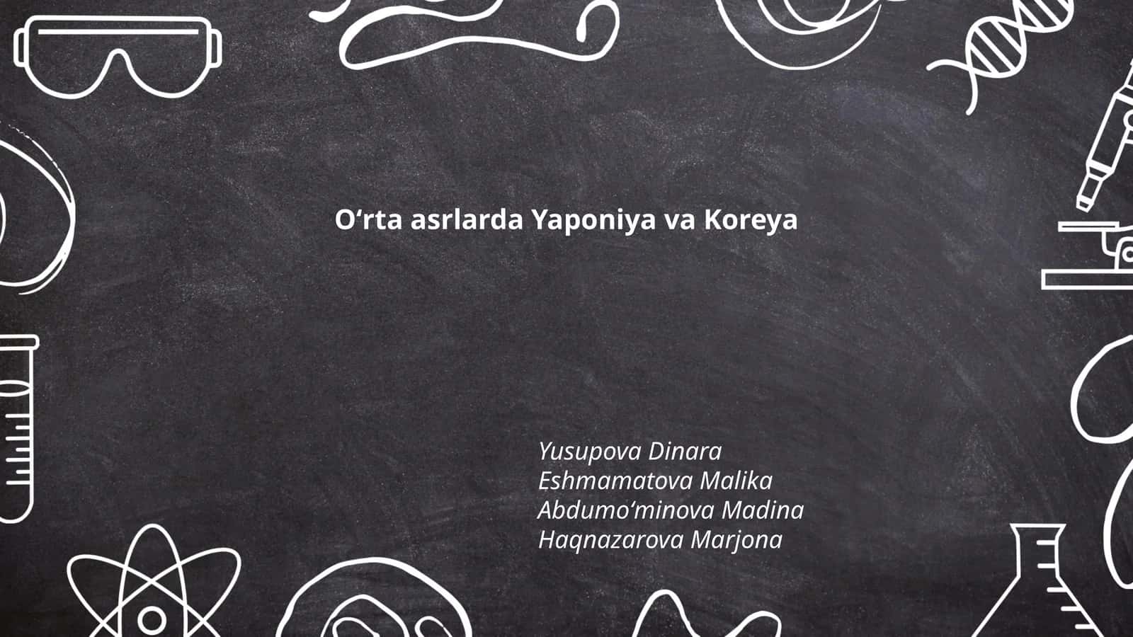Oʻrta asrlarda Yaponiya va Koreya 1