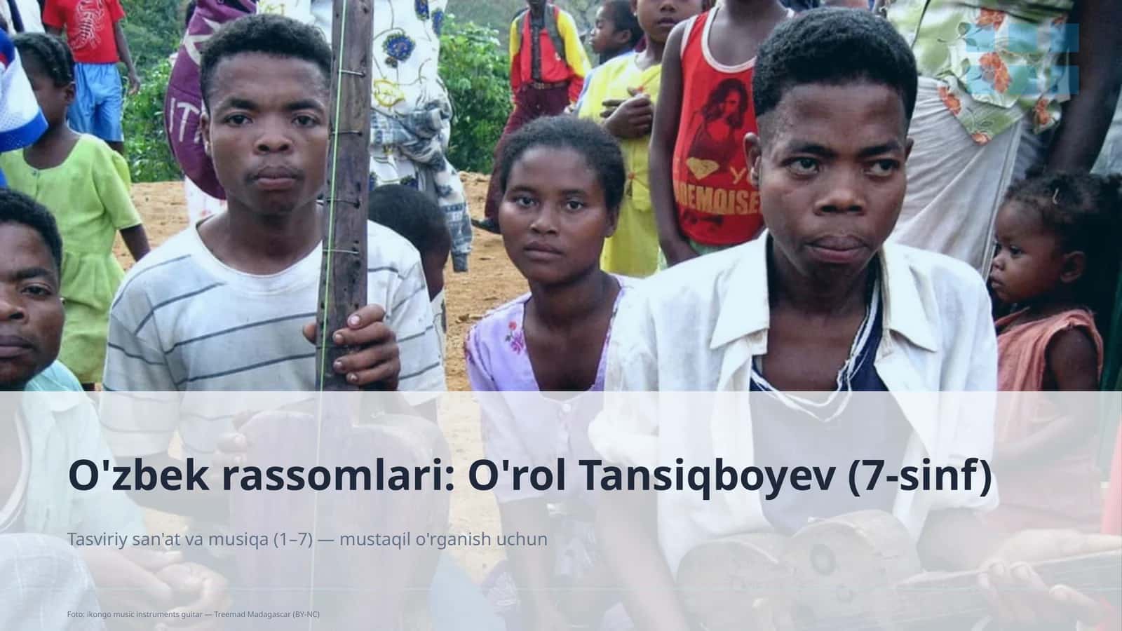 O'zbek rassomlari: O'rol Tansiqboyev (7-sinf) 1