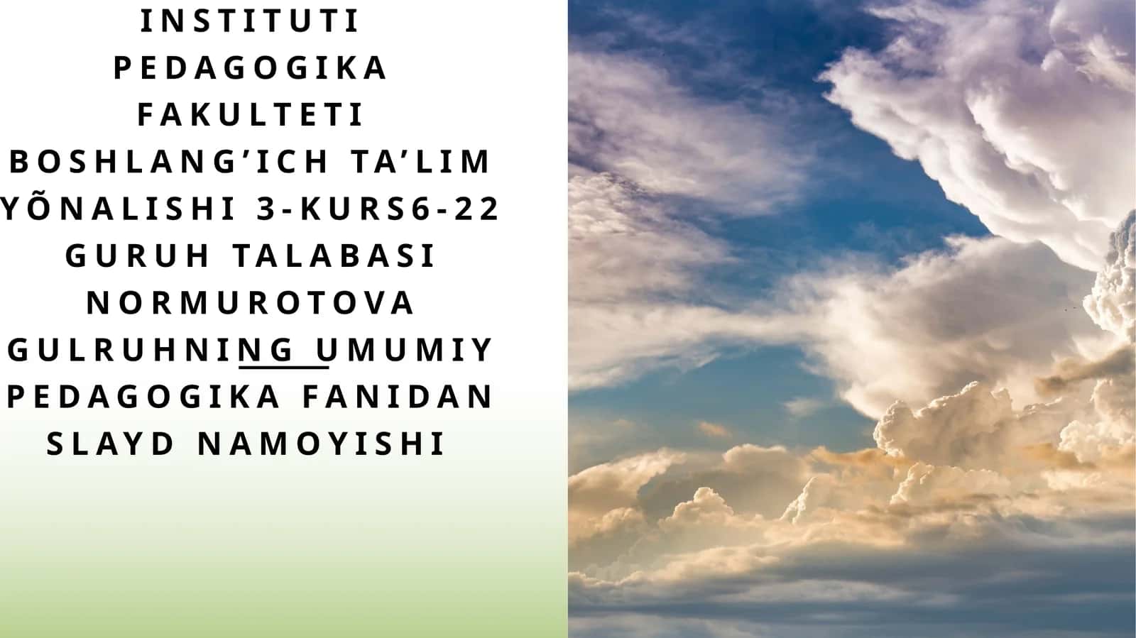 Didaktik ta’lim nazariyasi sifatida.TarbiyaNing maqsad va vazifasi 1