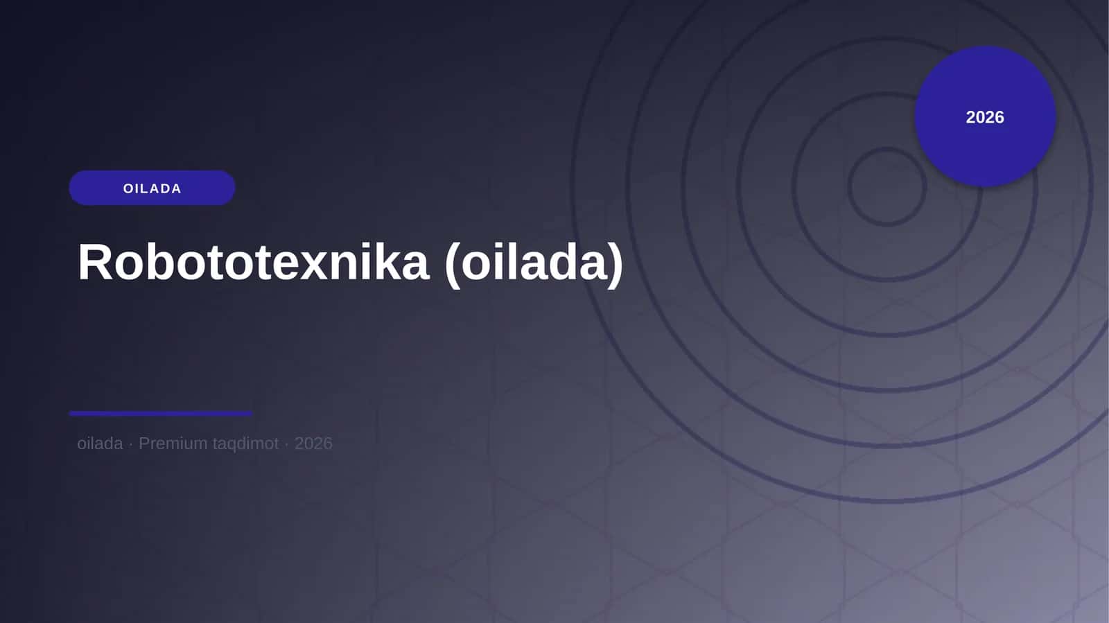 Robototexnika (oilada) 1