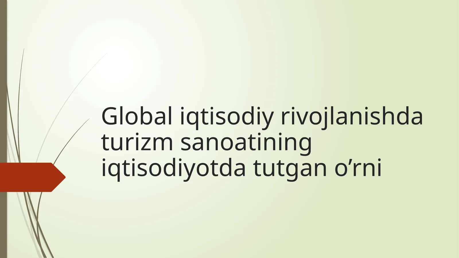 Turizm sanoati 1