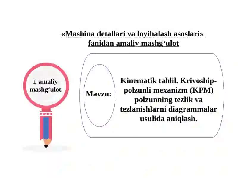 Mashina detallari va loyihalash asoslari