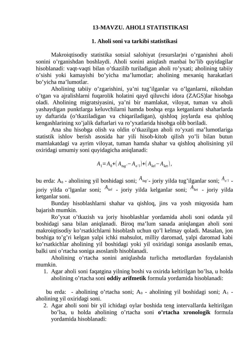 AHOLI STATISTIKASI 1