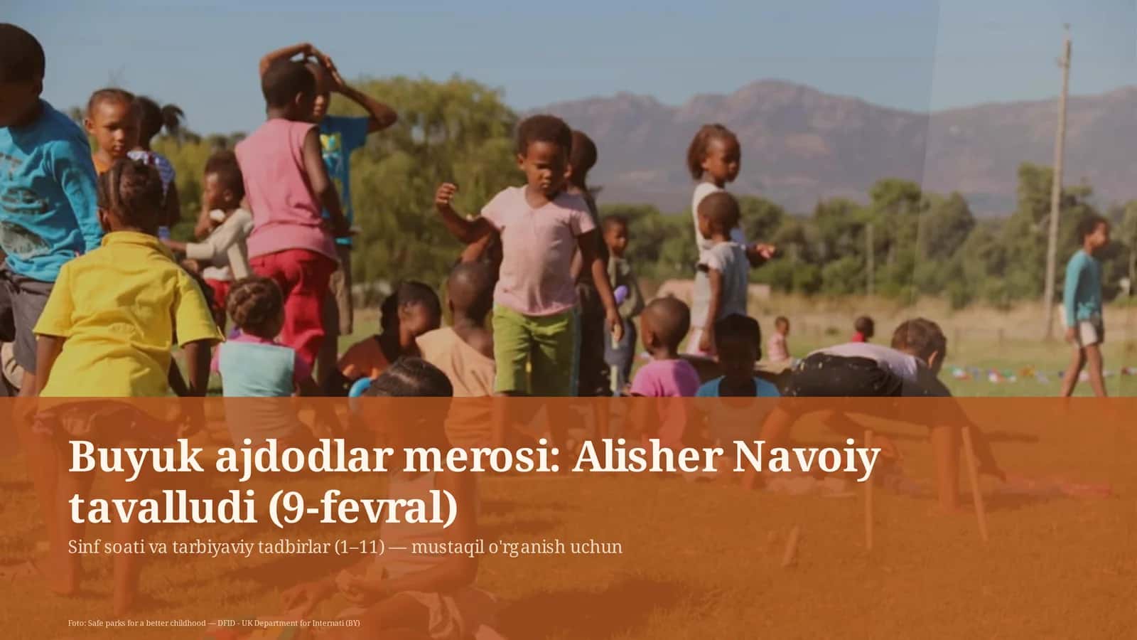 Sinf soati va tarbiyaviy tadbirlar 1