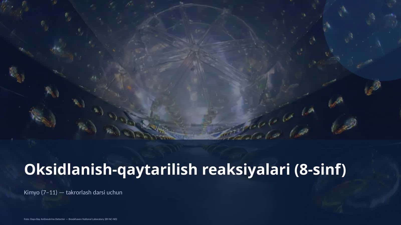 Oksidlanish-qaytarilish reaksiyalari (8-sinf) 1