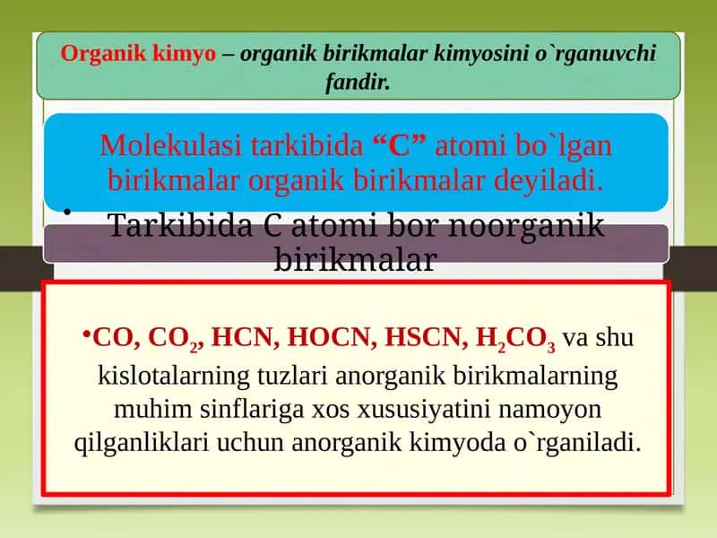 Organikkimyo 1