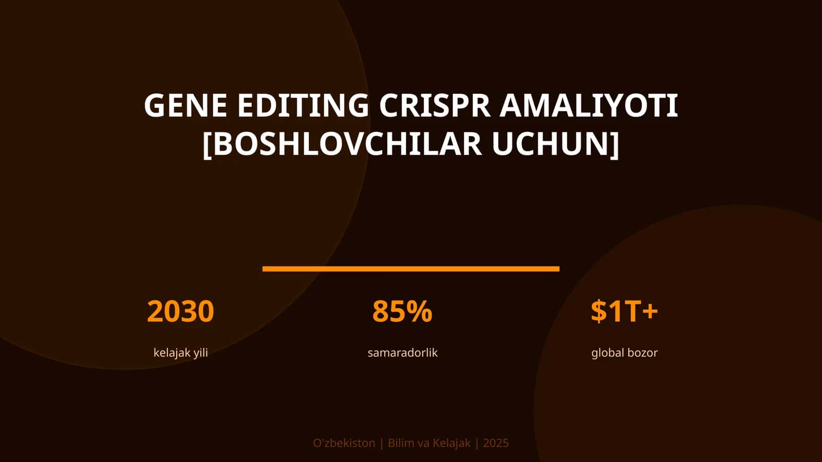 Gene editing CRISPR amaliyoti [boshlovchilar uchun] 1