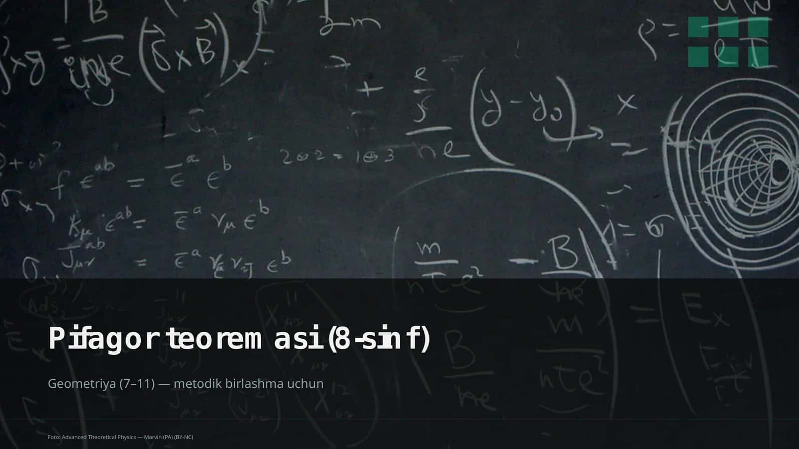 Pifagor teoremasi (8-sinf) 1