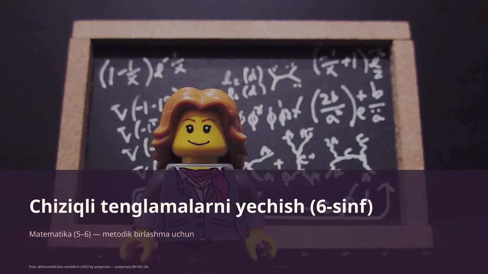 Chiziqli tenglamalarni yechish (6-sinf) 1