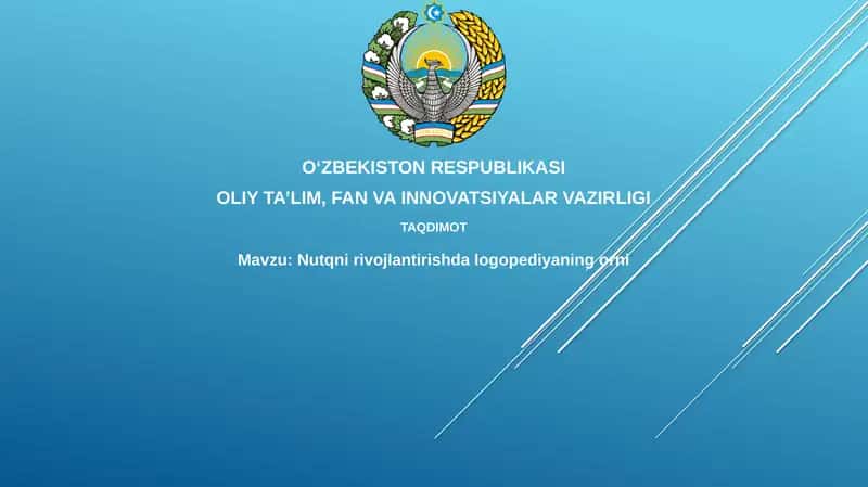 Nutq terapiyasi 1