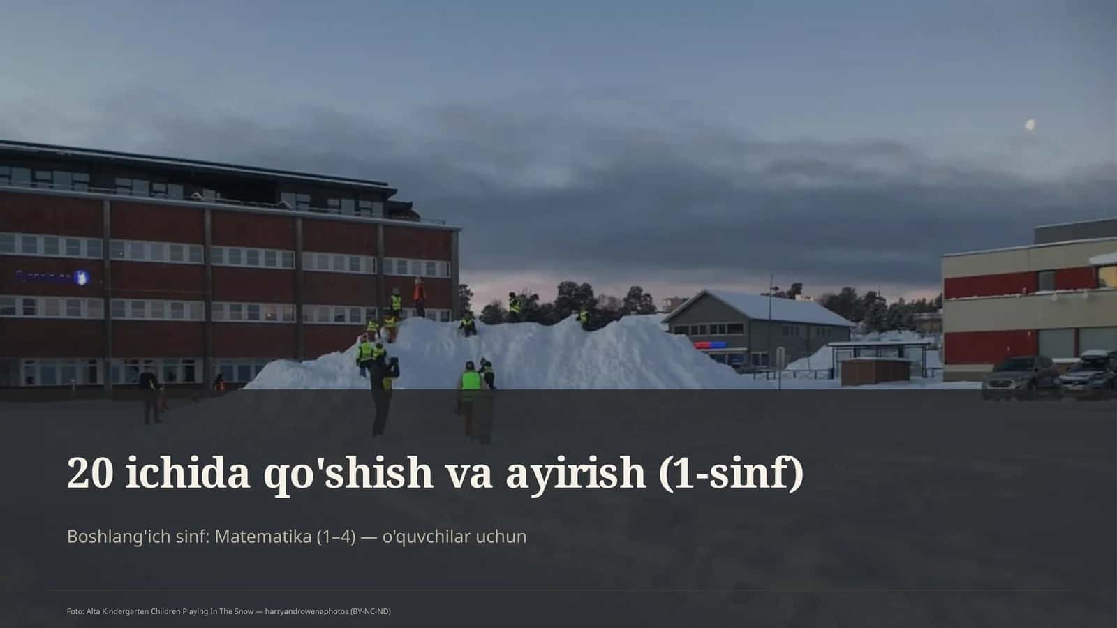 20 ichida qo'shish va ayirish (1-sinf) 1