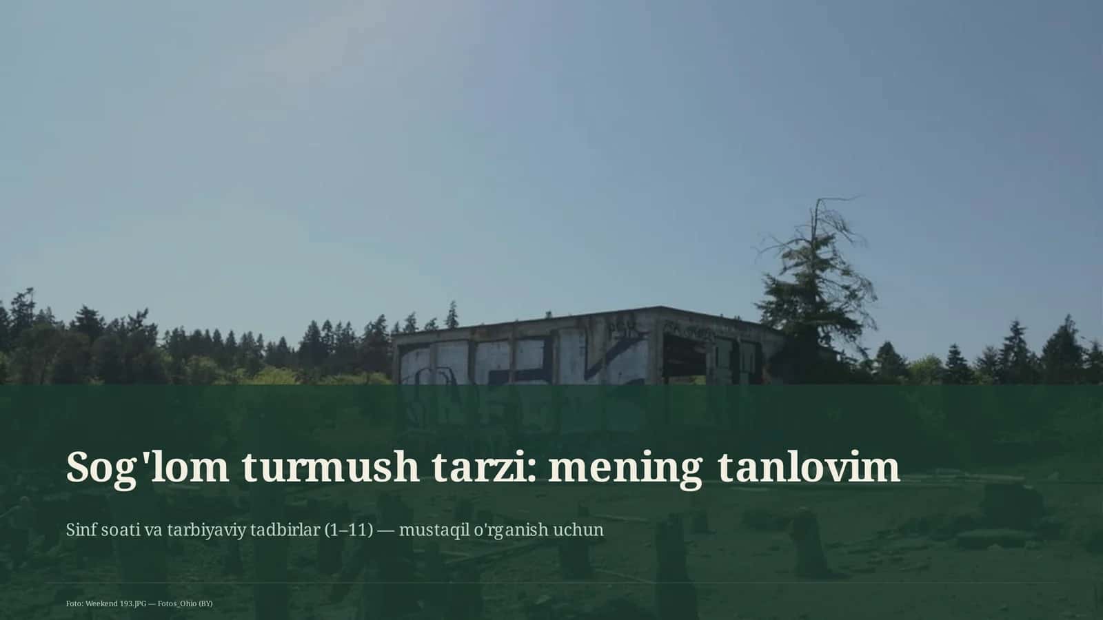 Sinf soati va tarbiyaviy tadbirlar 1