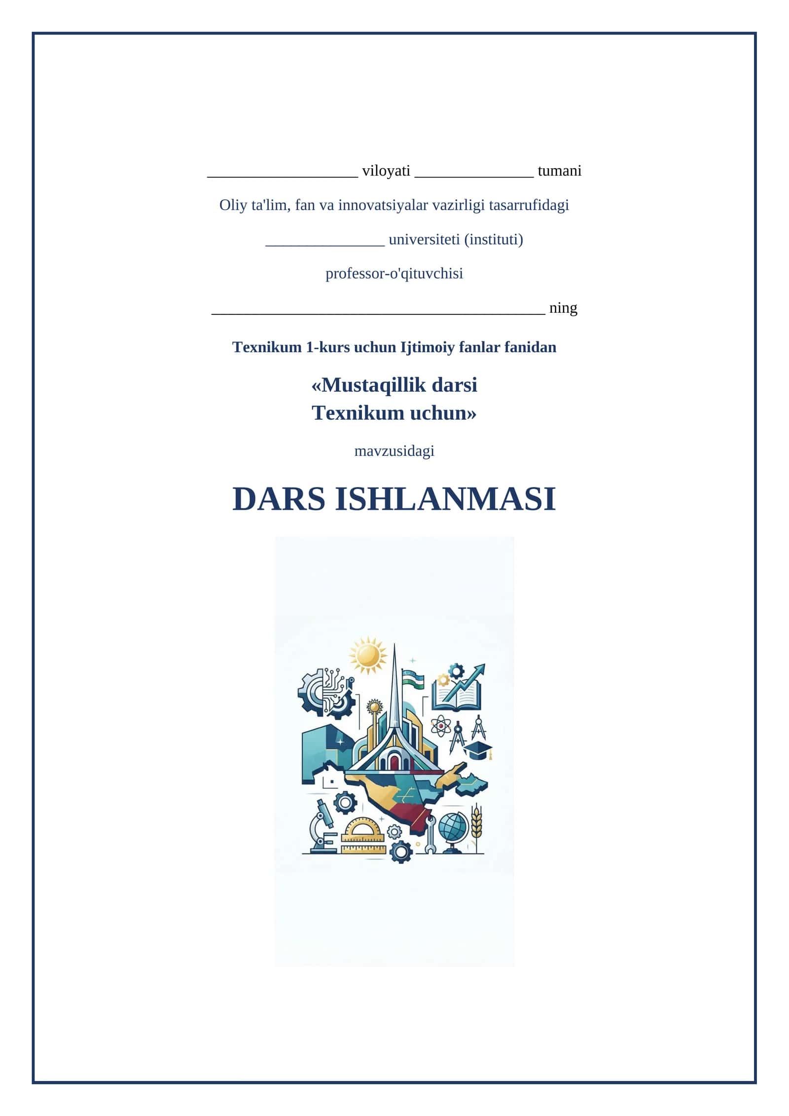 Lesson on Mustaqillik darsi 1