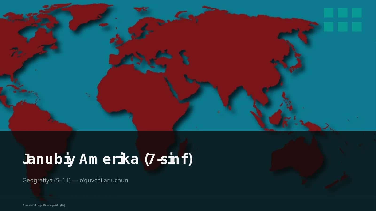 Janubiy Amerika (7-sinf) 1
