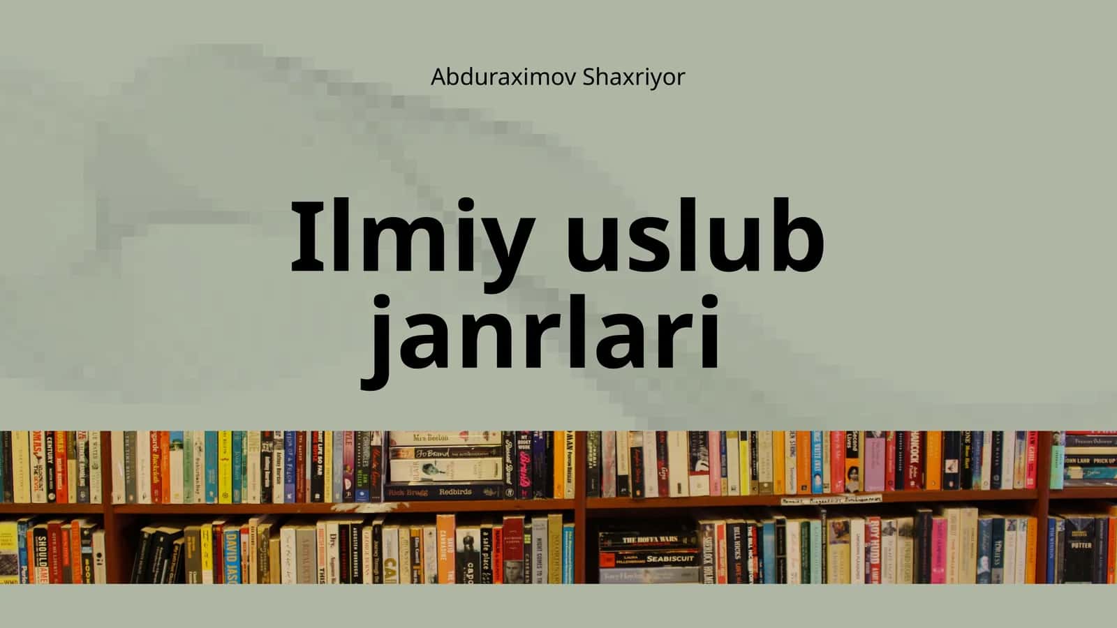 ilmiy uslub janrlari 1