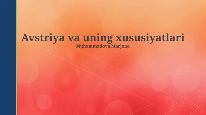 Avstriya va uning xususiyatlari 1