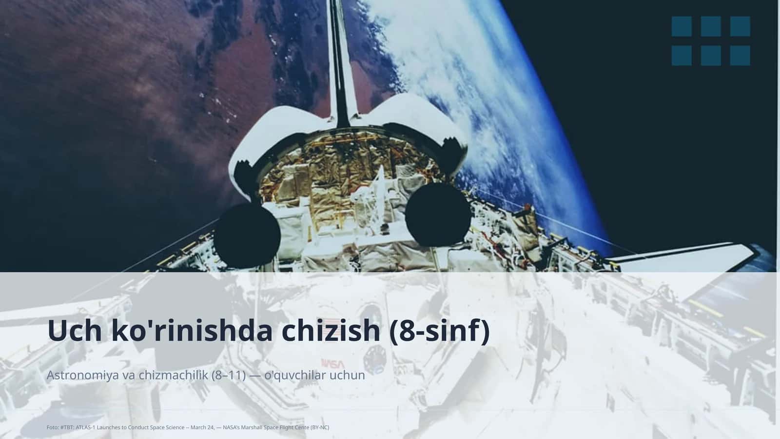 Uch ko'rinishda chizish (8-sinf) 1