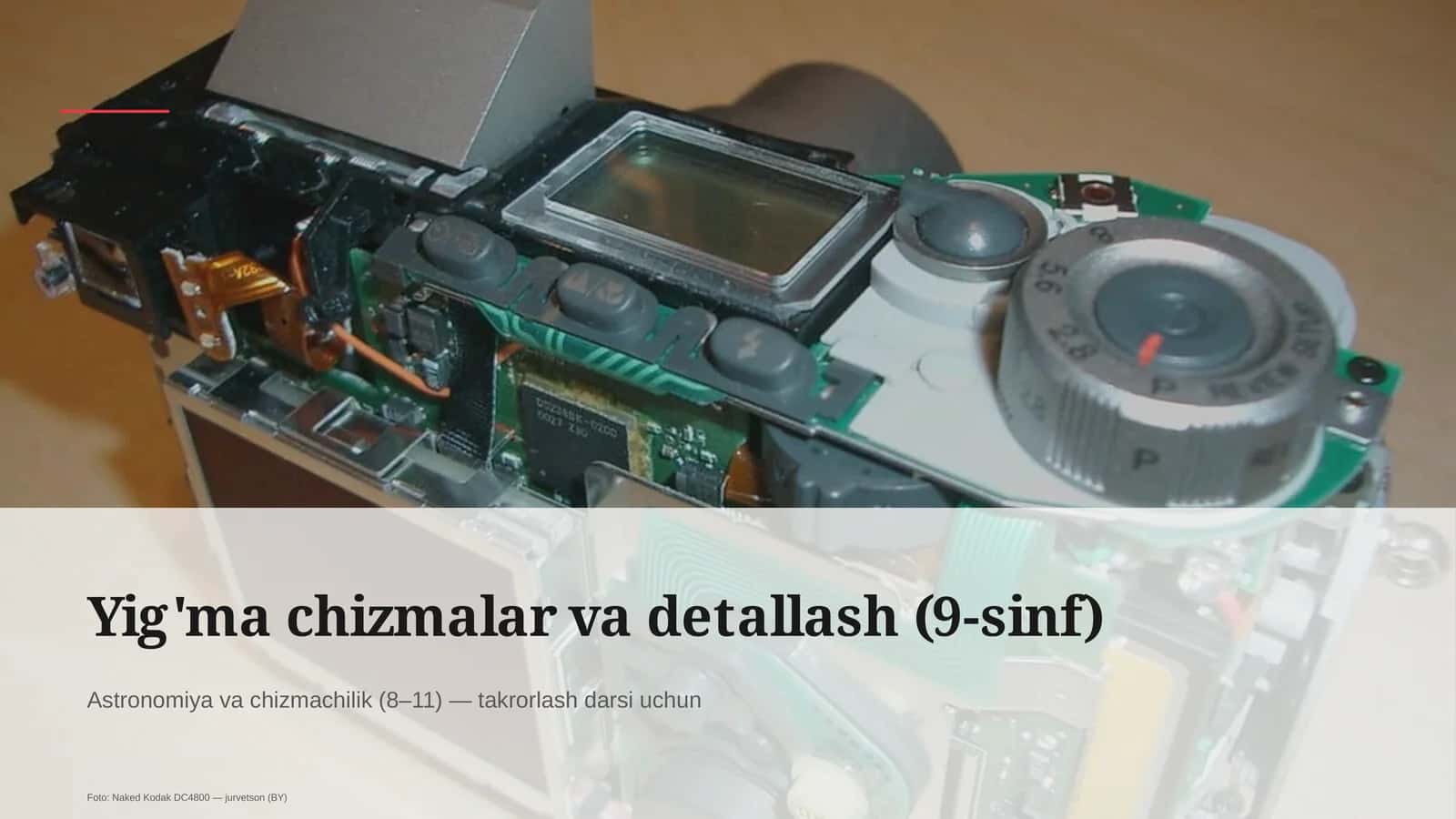 Yig'ma chizmalar va detallash (9-sinf) 1