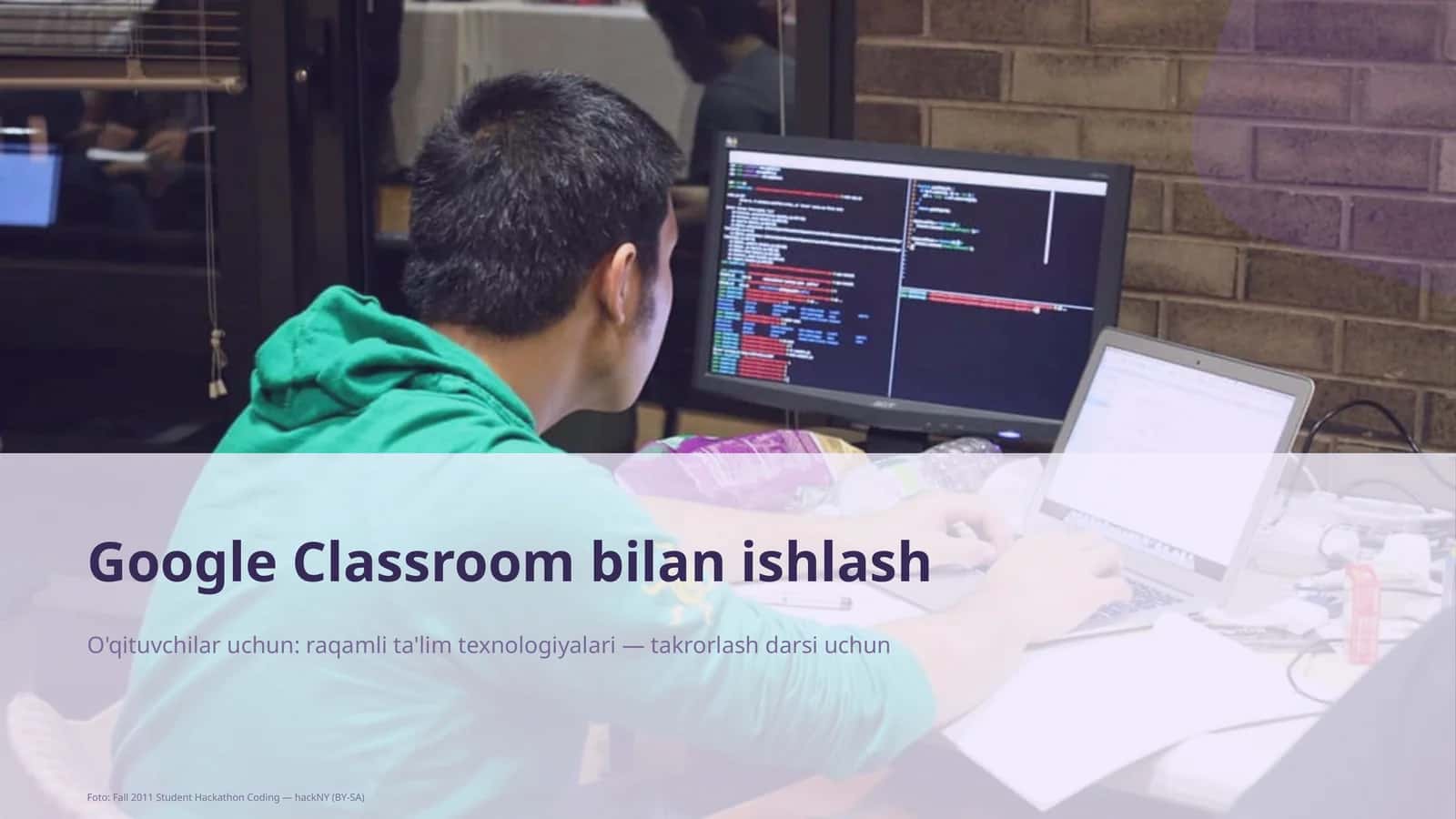 Google Classroom bilan ishlash 1
