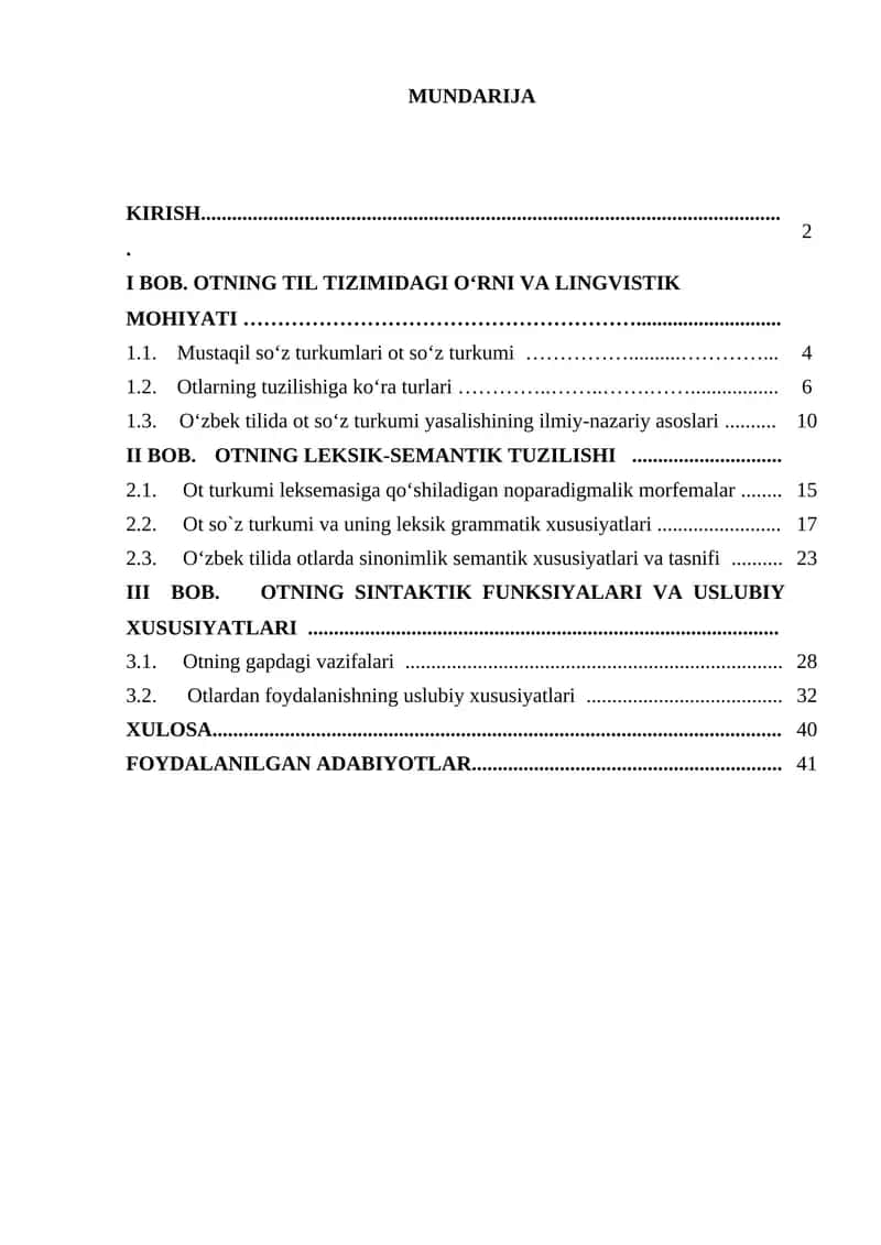 Ot va uning umumiy grammatik manosi 1