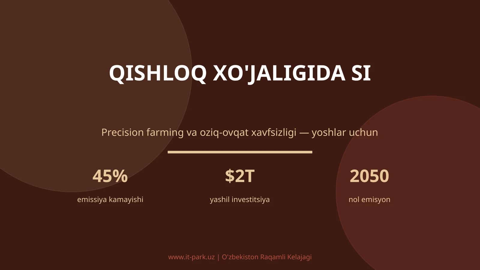 Qishloq xo'jaligida SI 1