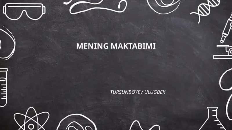 Mening maktabimning tarixi va binosi 1