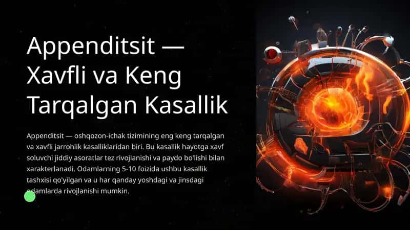 Appenditsitning Tasnifi va Belgilari 1