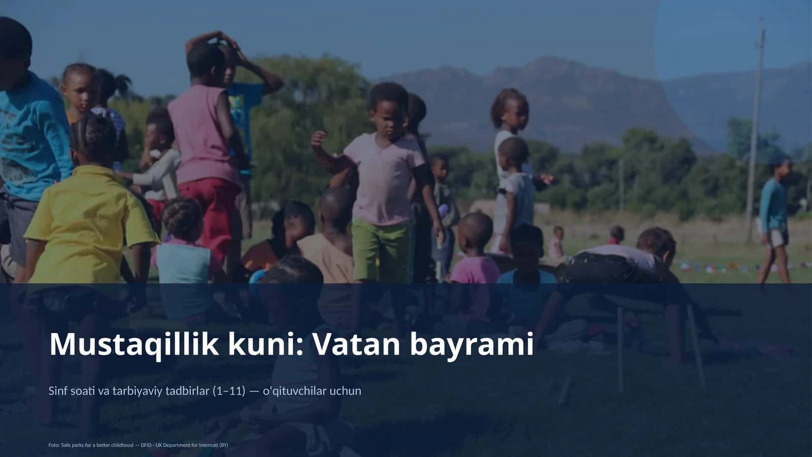 Sinf soati va tarbiyaviy tadbirlar (1–11) — o'qituvchilar uchun 1