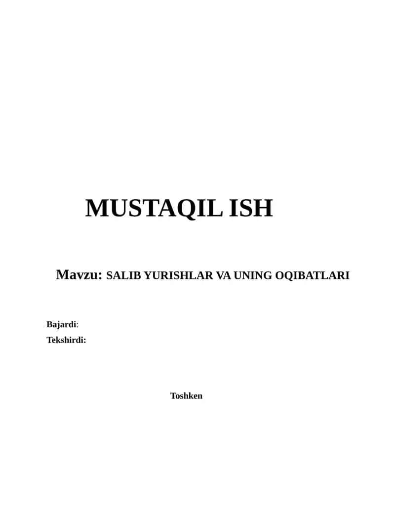 Salib yurishlari 1