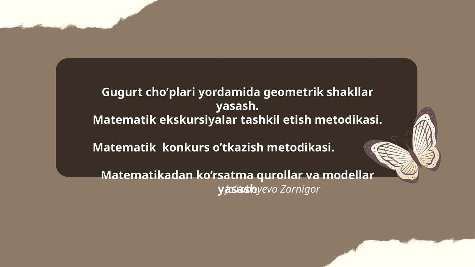 Matematikdan ko'rsatma qurollar va modellar yasash 1
