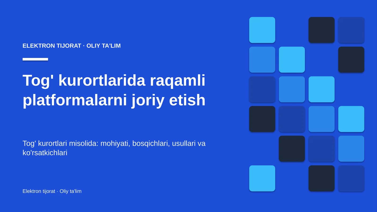 Tog' kurortlarida raqamli platformalarni joriy etish 1