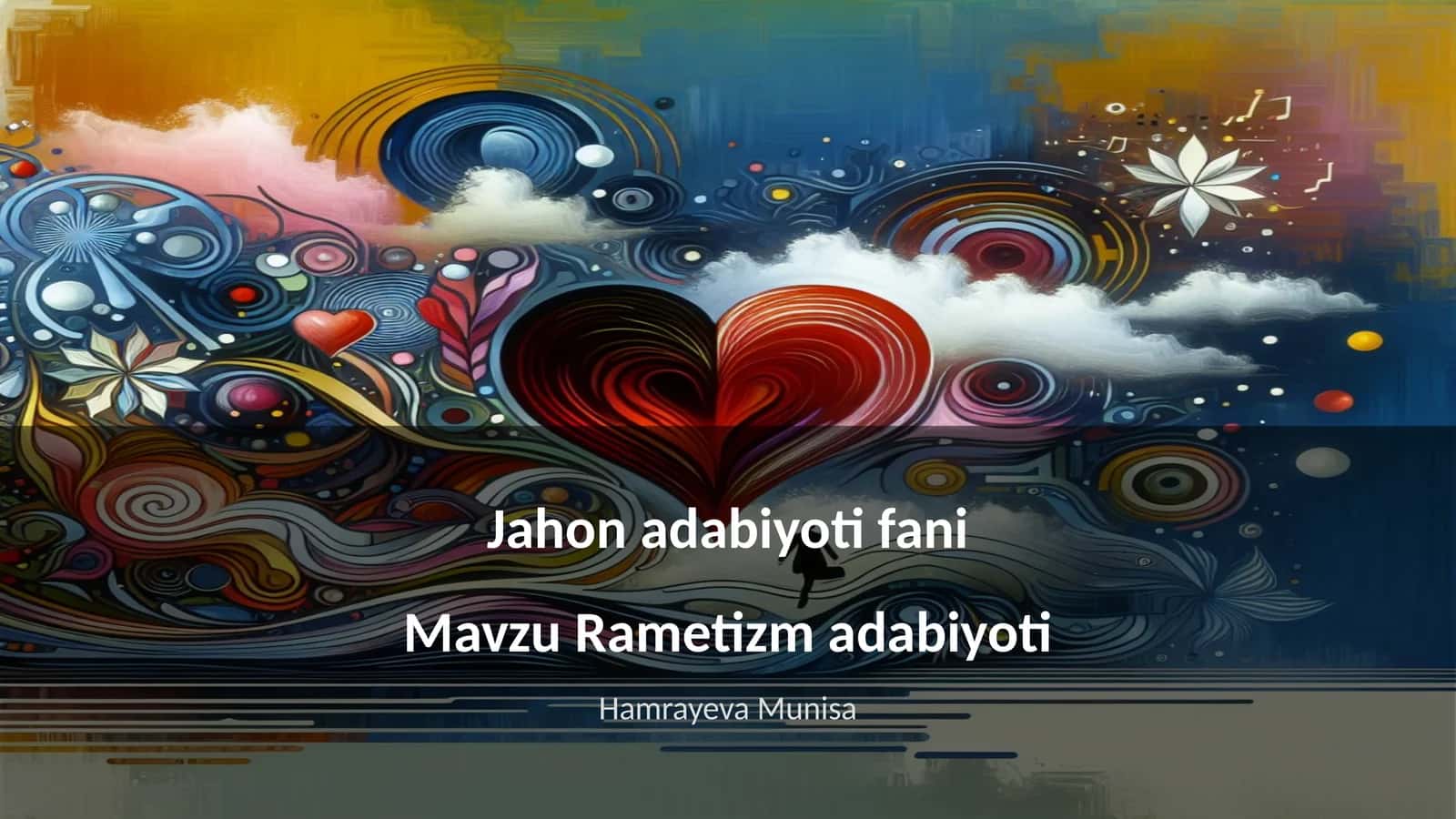 Rametizm adabiyoti 1
