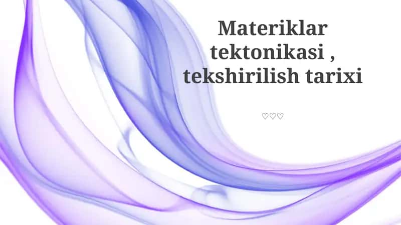 Materiklar tektonikasi 1
