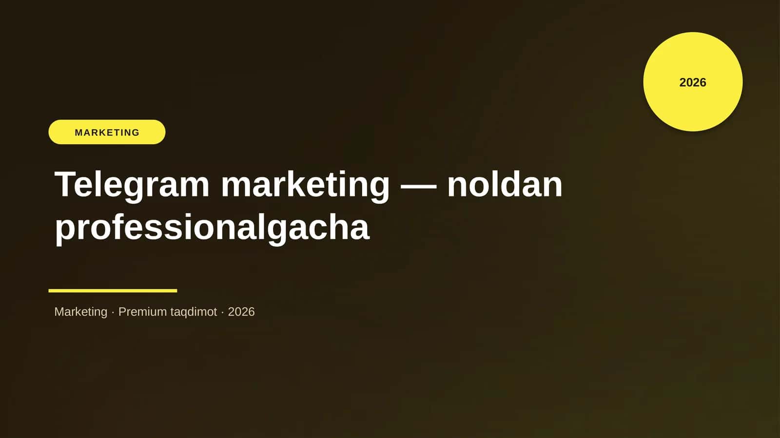 Telegram marketing — noldan professionalgacha 1