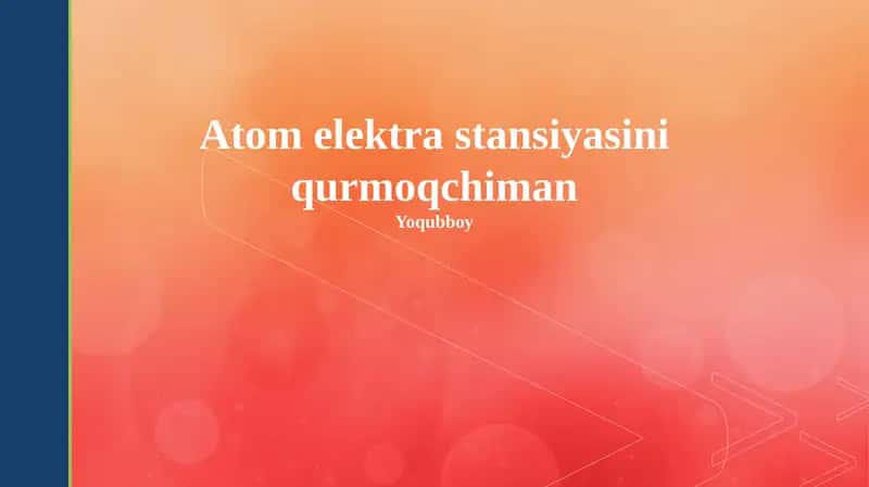 Atom elektr stansiyasi qurish 1