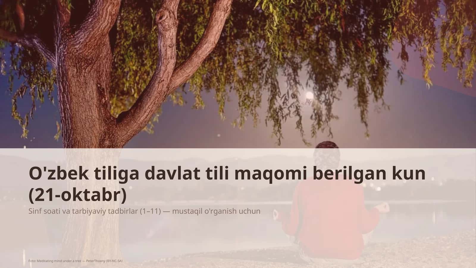 Sinf soati va tarbiyaviy tadbirlar (1– 1
