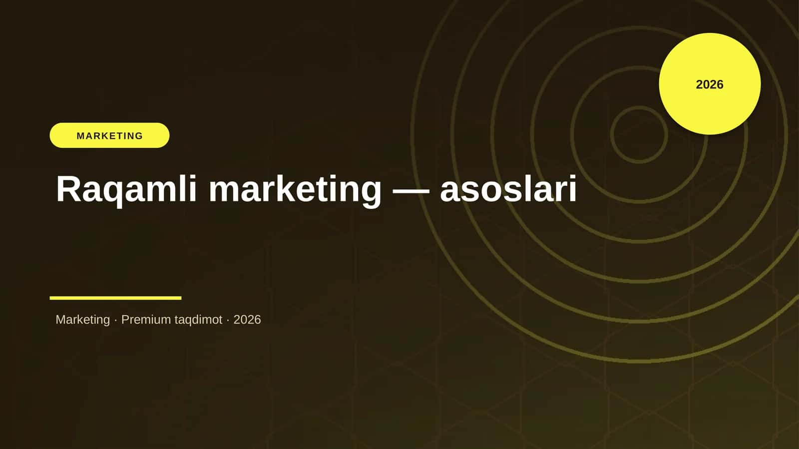 Raqamli marketing — asoslari 1