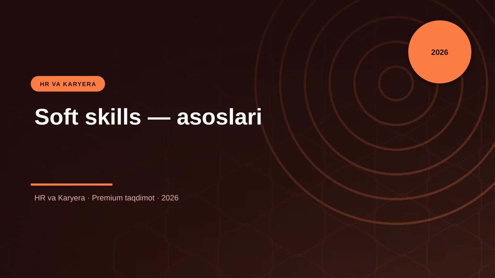 Soft skills — asoslari 1