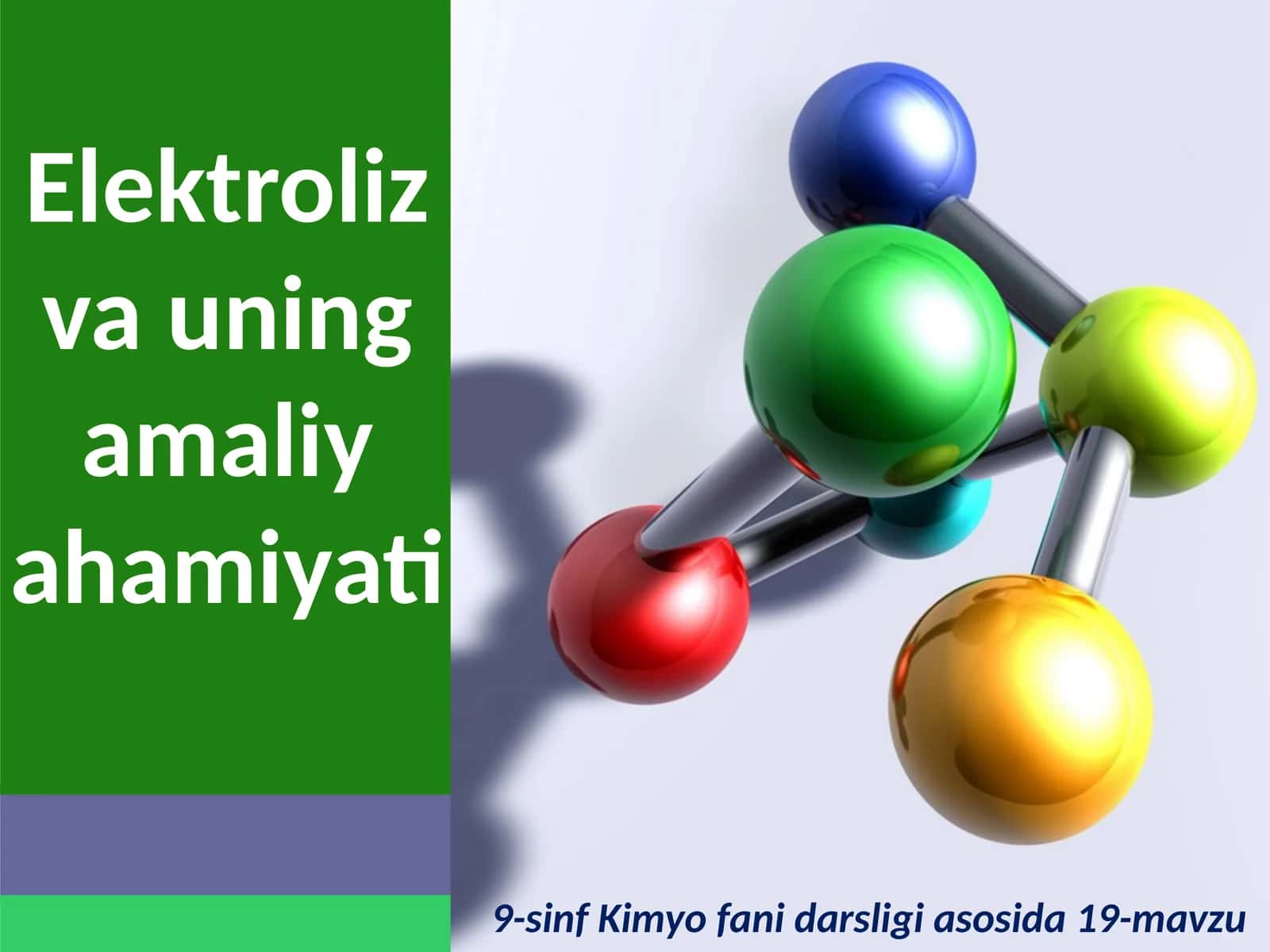 Elektroliz va uning amaliyot tushunchasi 1
