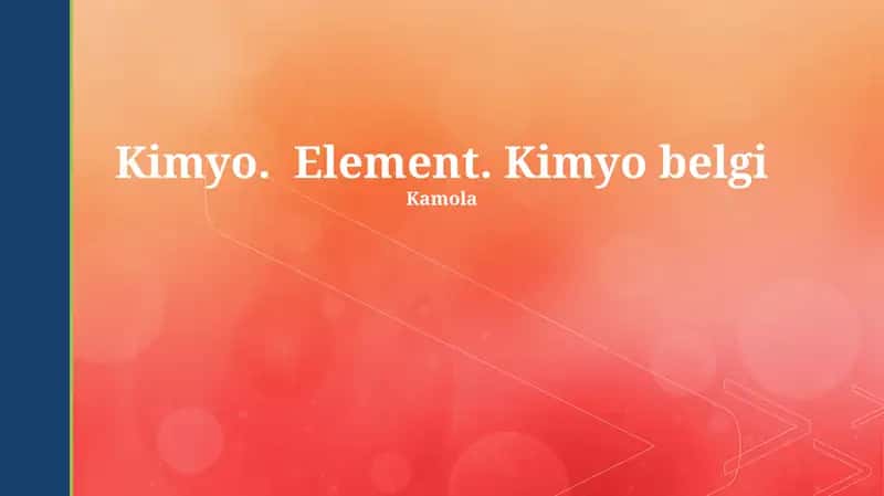 Kimyo 1