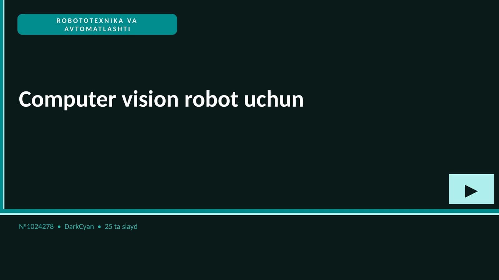 ROBOTOTEXNIKA VA AVTOMATLASHTI 1