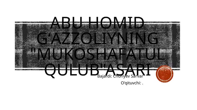 Mukoshafatul qulub 1