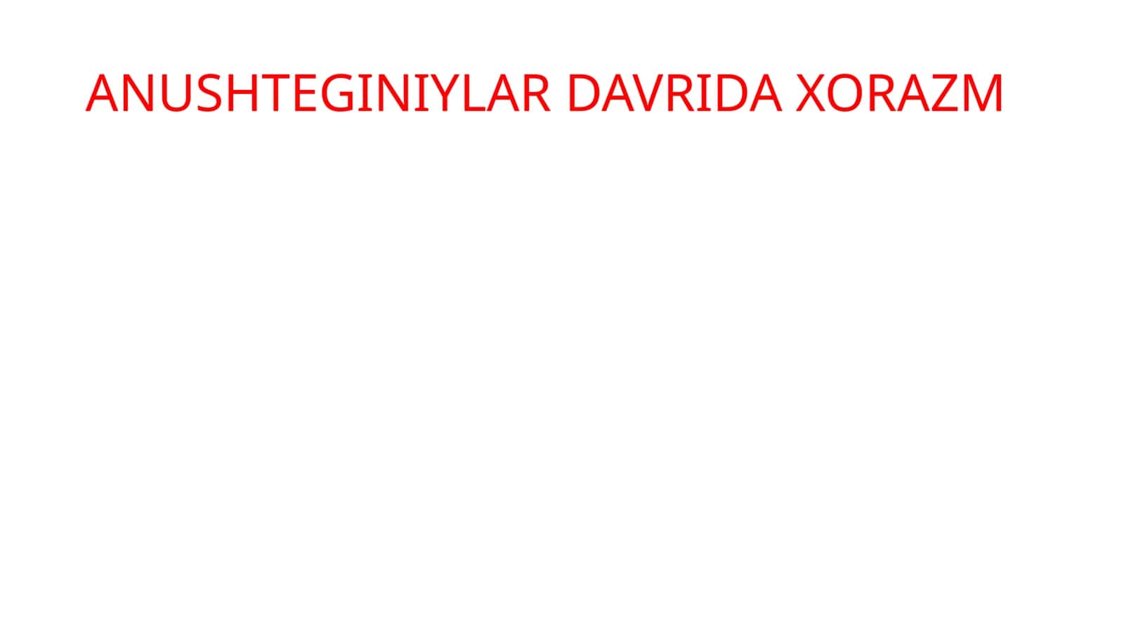 Xorazm qadimgi tarixi 1