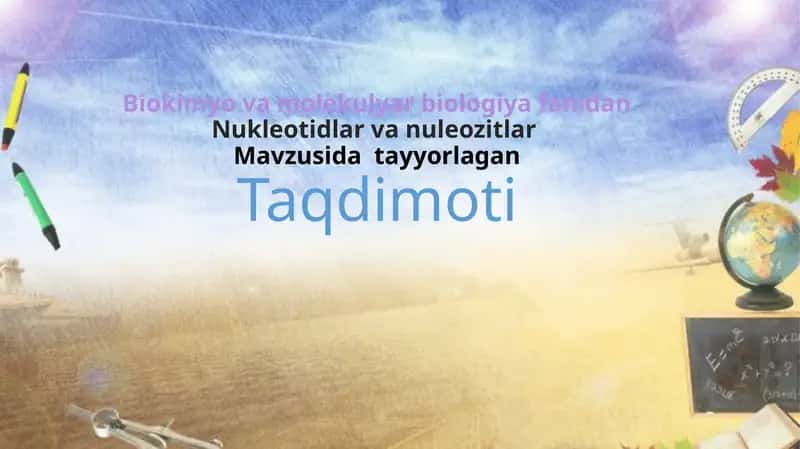 Nukleotidlar va nuleozitlar 1