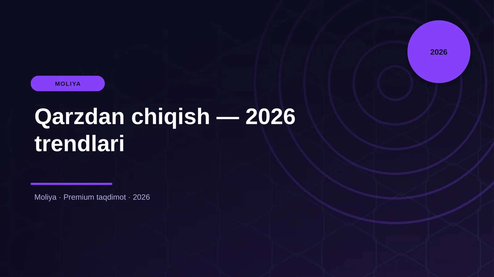 Qarzdan chiqish — 2026 trendlari 1