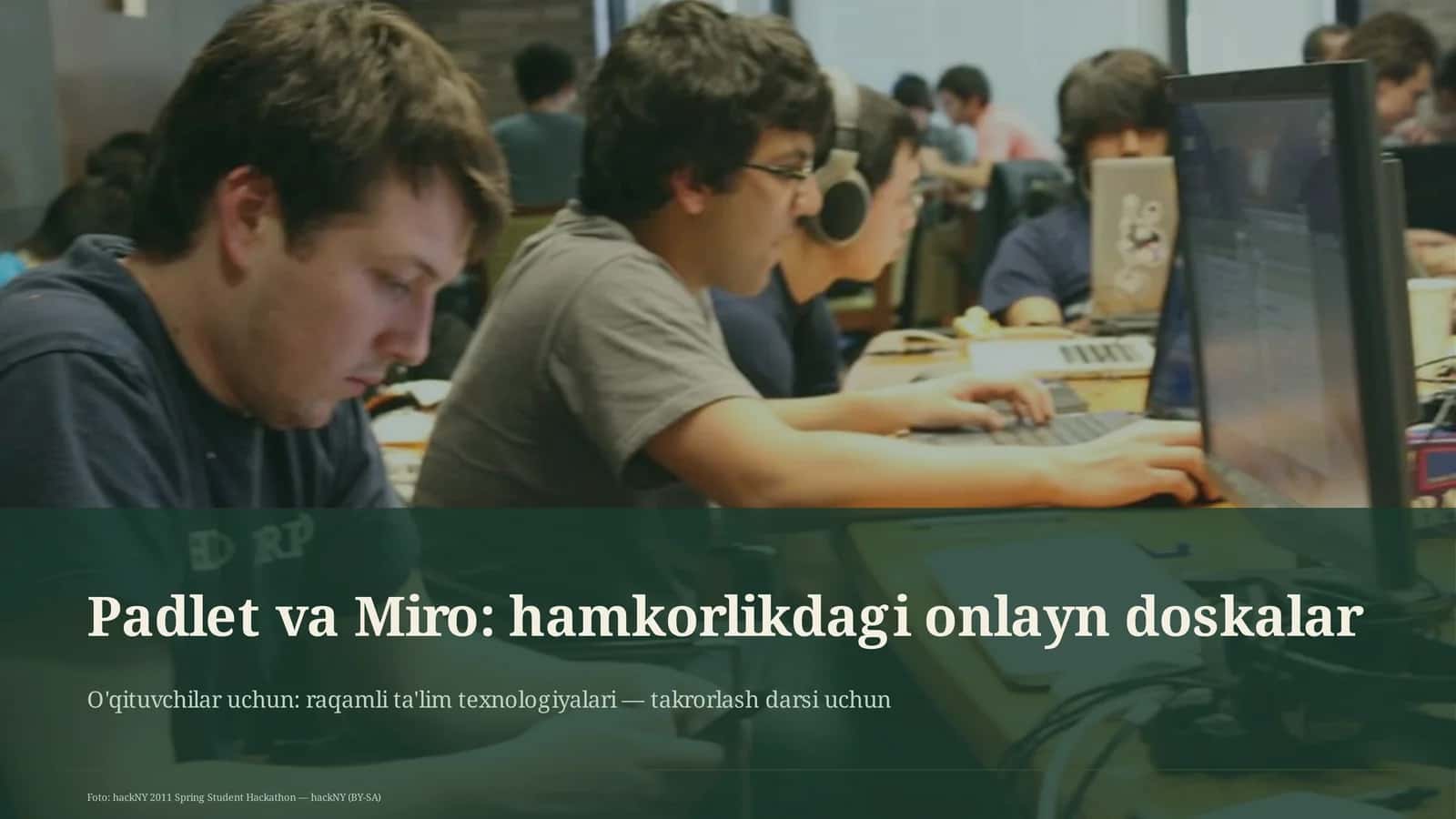 Padlet va Miro: hamkorlikdagi onlayn doskalar 1