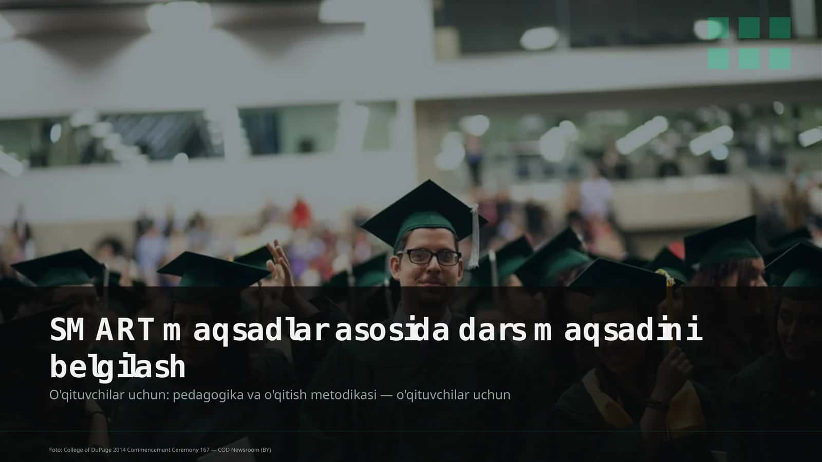 SMART maqsadlar asosida dars maqsadini belgilash 1