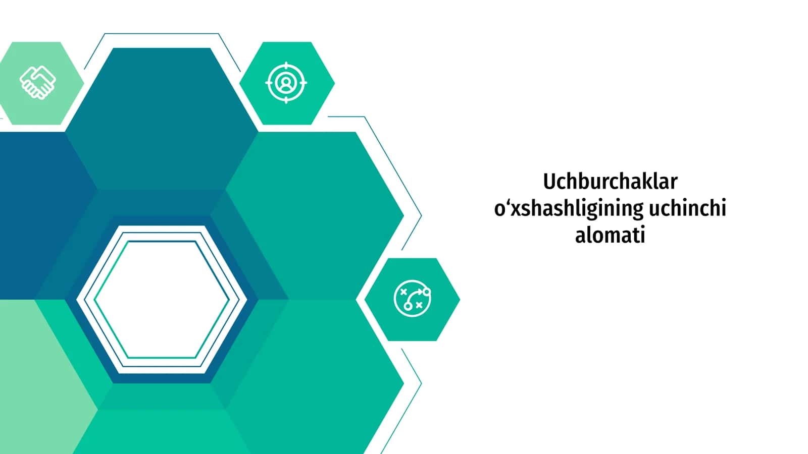 Uchburchaklar o‘xshashligining uchinchi alomati 1